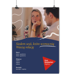 Spersonalizowany plakat Kurs Małżeński Alpha - 2 wersje