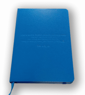 Notatnik niebieski z tłoczeniem - kratka